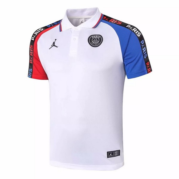 Polo Paris Saint Germain 2020-21 Blanco Rojo Azul